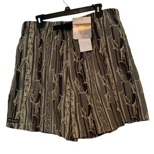 COLUMBIA Men's Swim Trunks - Black and Olive Size XL **NEW**